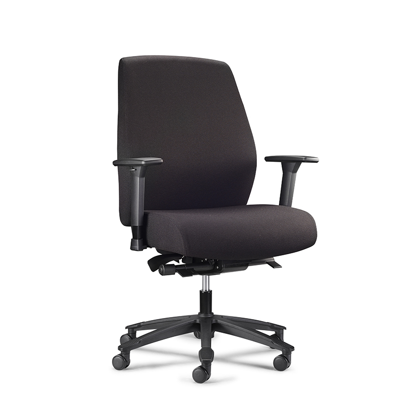 200kg Fabric Heavy Duty Office Chair with Lumbar Support-HDT1 Wave